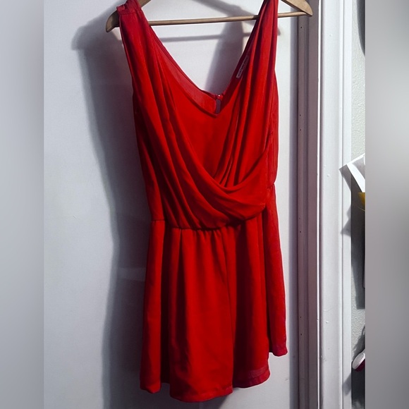 Mustard Seed Orange Short Romper Sz M Women - Picture 2 of 7